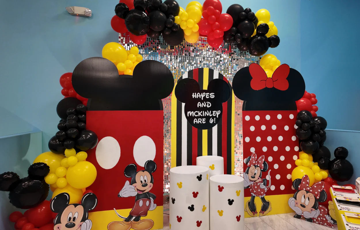 classic mickey mouse themed birthday setup RI