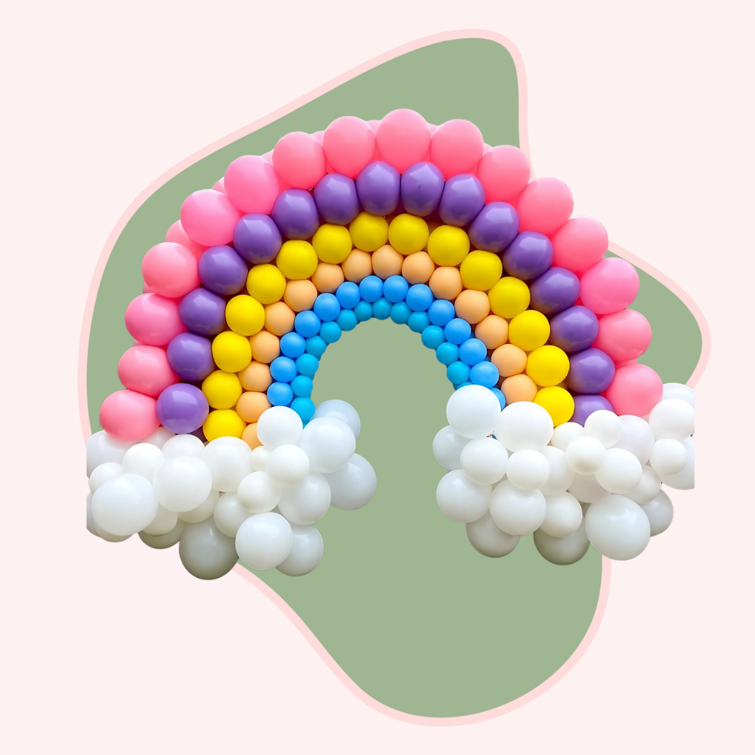 balloon rainbow display Rhode Island