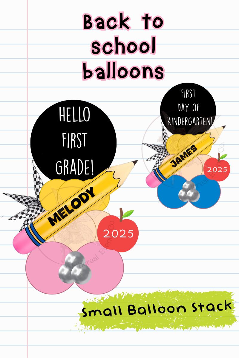 Small Balloon Number Stack