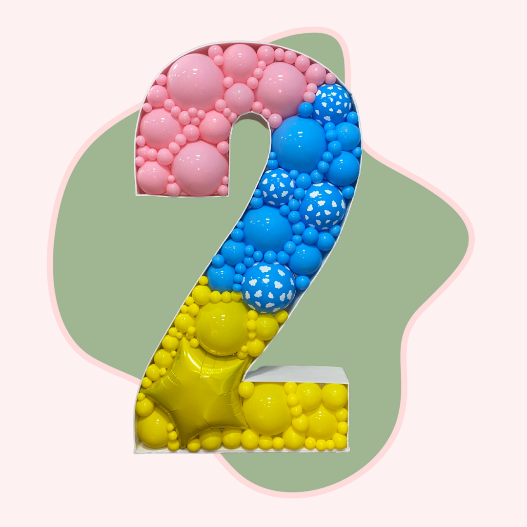 custom balloon mosaic number Rhode Island