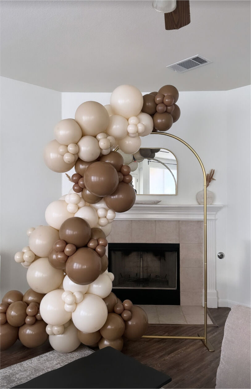 Single Panel Arch Backdrop with Balloon Garland