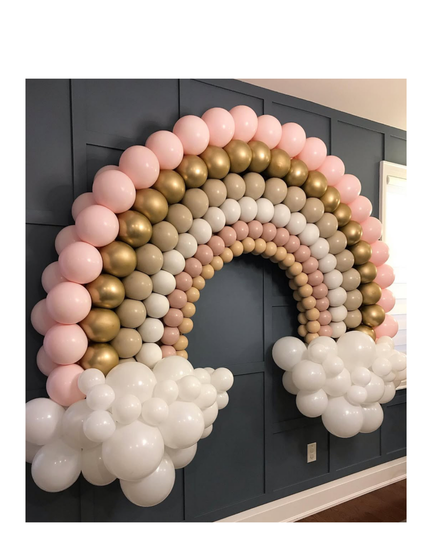 custom rainbow balloon setup MA CT
