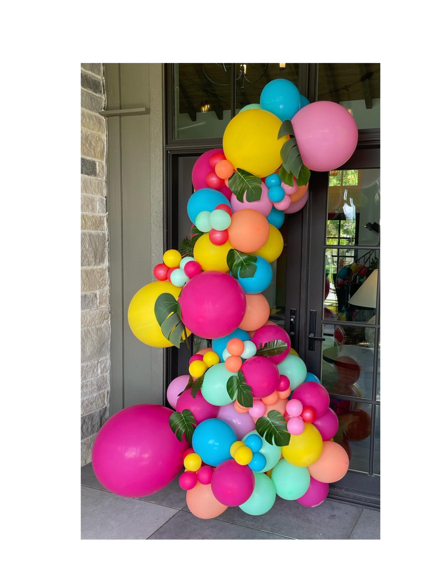 Organic Free Standing Balloon Garland