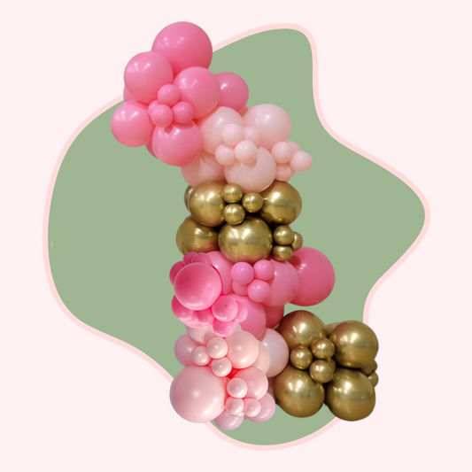 freestanding organic balloon garland Rhode Island