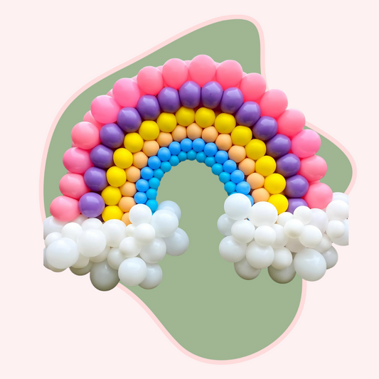 balloon rainbow display Rhode Island