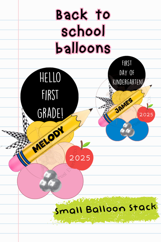 Small Balloon Number Stack
