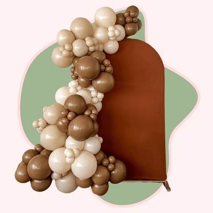 Single Panel Arch Backdrop with Balloon Garland
