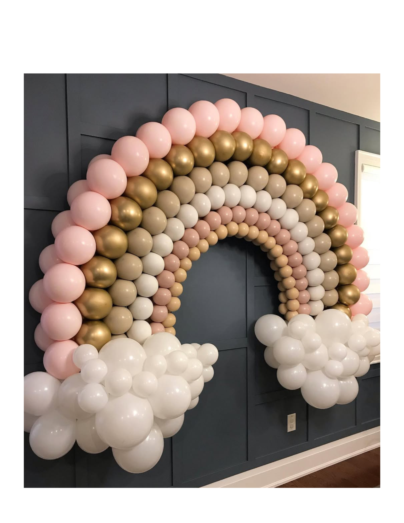 custom rainbow balloon setup MA CT