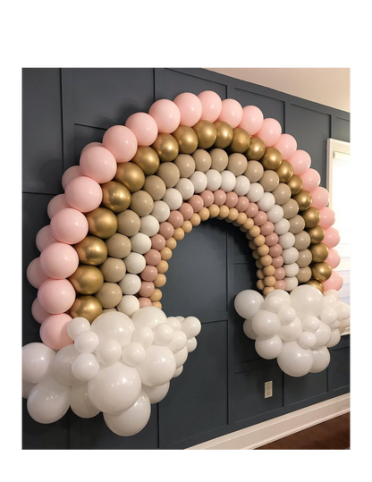 custom rainbow balloon setup MA CT