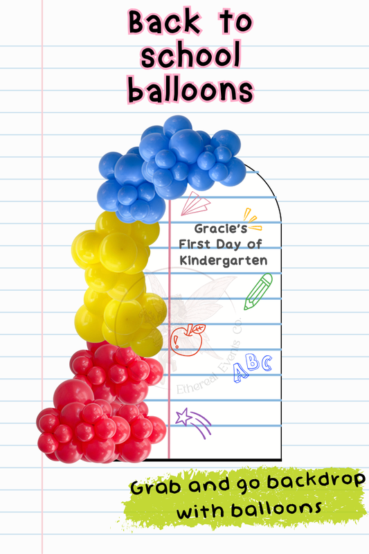 Grab and Go Backdrop with Balloons