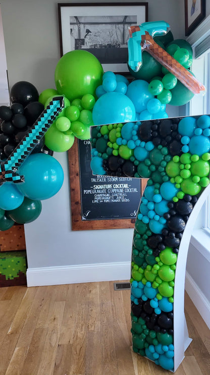 minecraft balloon garland
