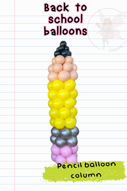 Pencil Balloon Column